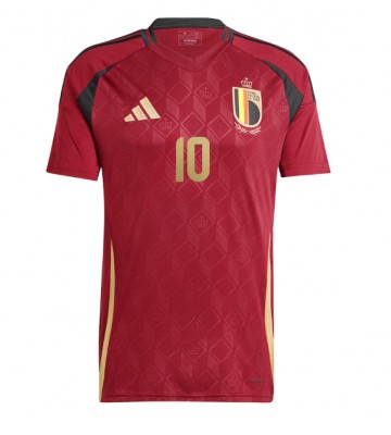 Belgien Romelu Lukaku #10 Hjemmebanetrøje EM 2024 Kortærmet